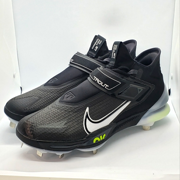 Nike Men's Force Zoom Trout 8 Elite 'Black White Volt' No Lid Sneakers